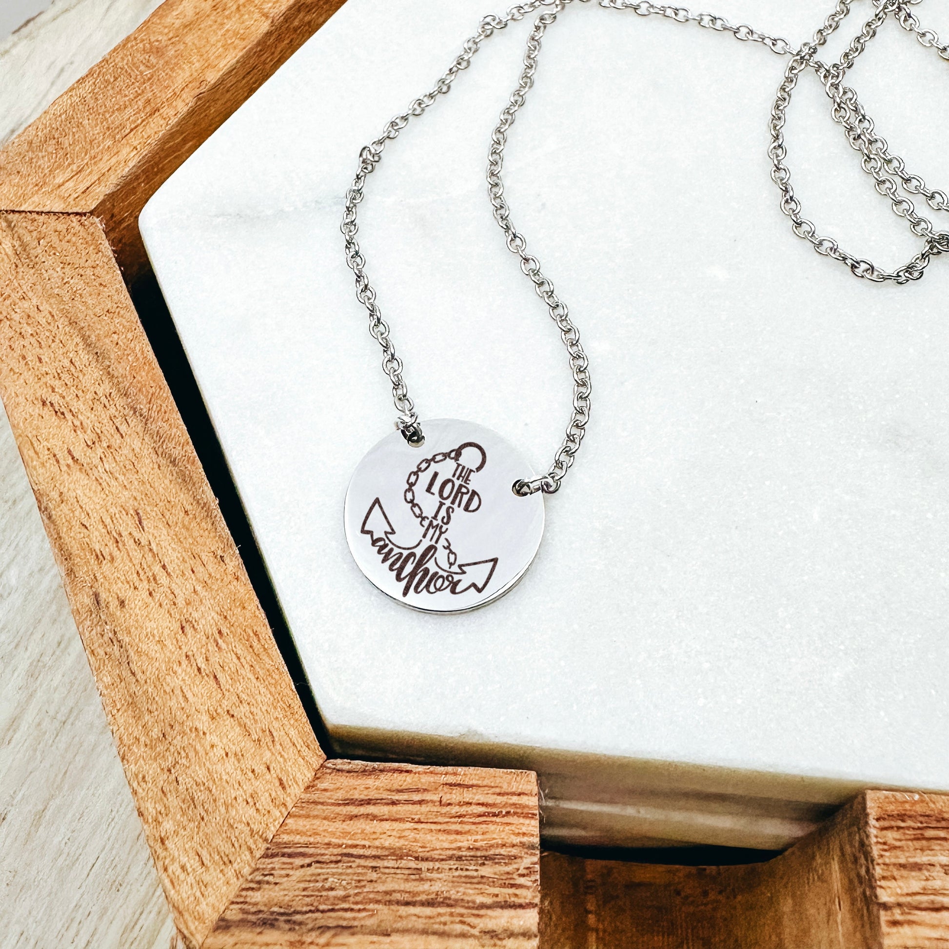 THE LORD IS MY ANCHOR NECKLACE - Avy + Tay