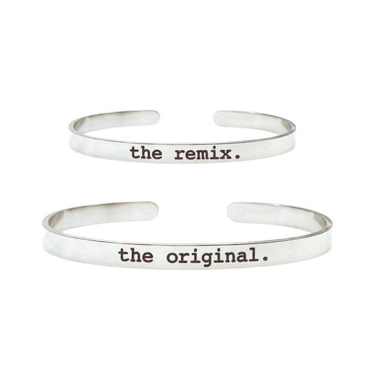 THE ORIGINAL THE REMIX MOMMY + ME CUFF SET - Avy + Tay