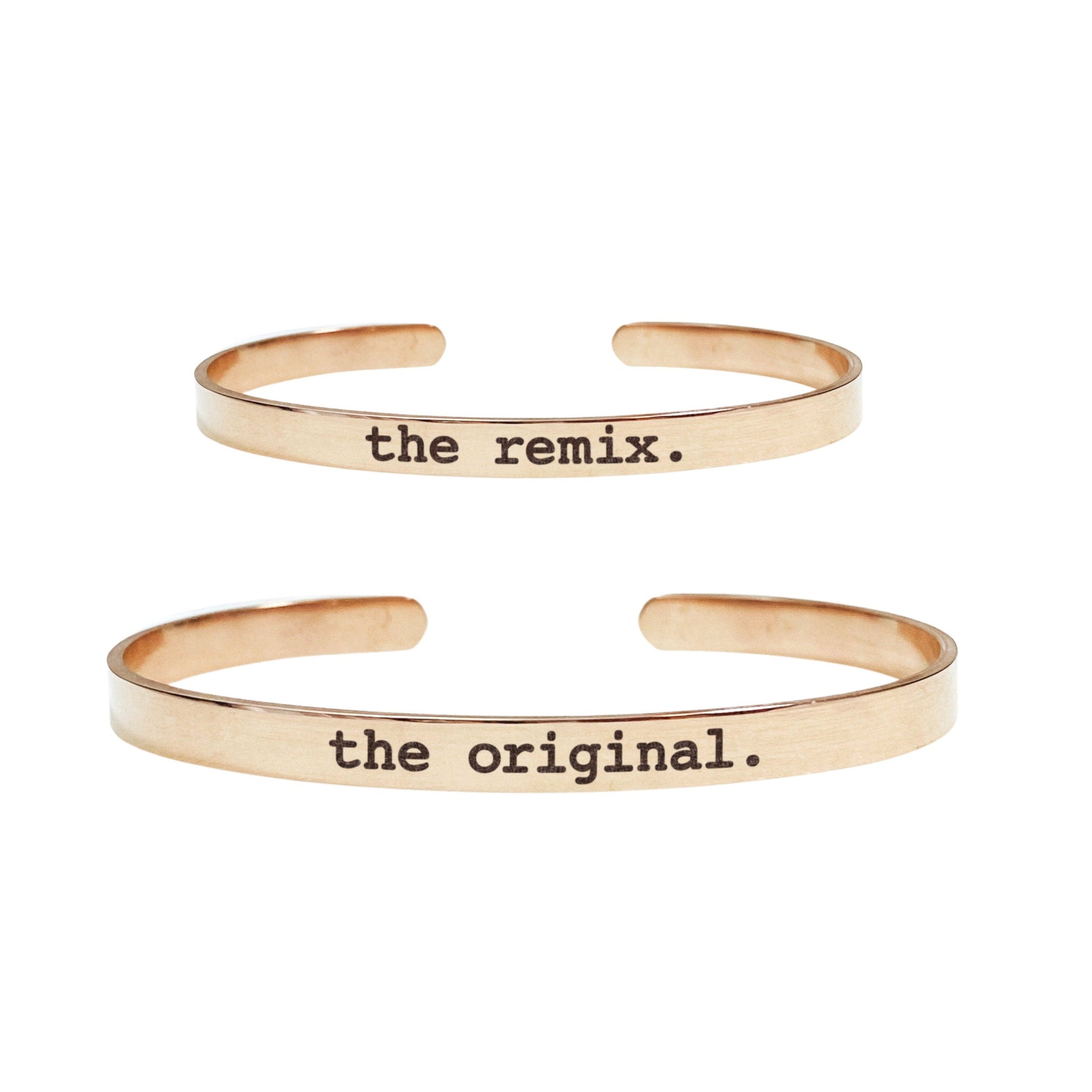 THE ORIGINAL THE REMIX MOMMY + ME CUFF SET - Avy + Tay