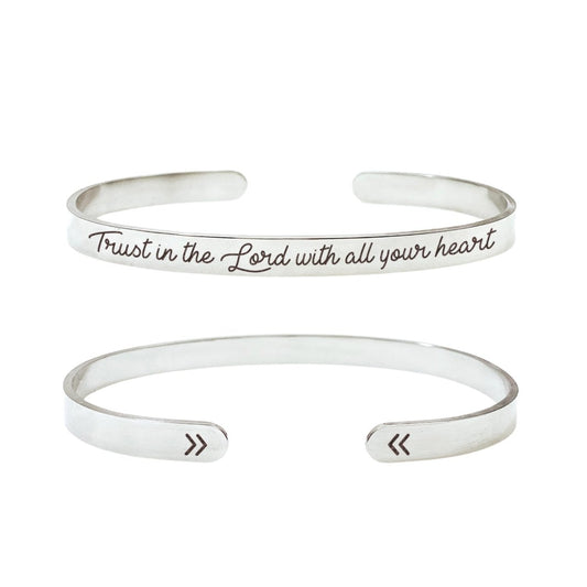 TRUST IN THE LORD WITH ALL YOUR HEART CUFF - Avy + Tay