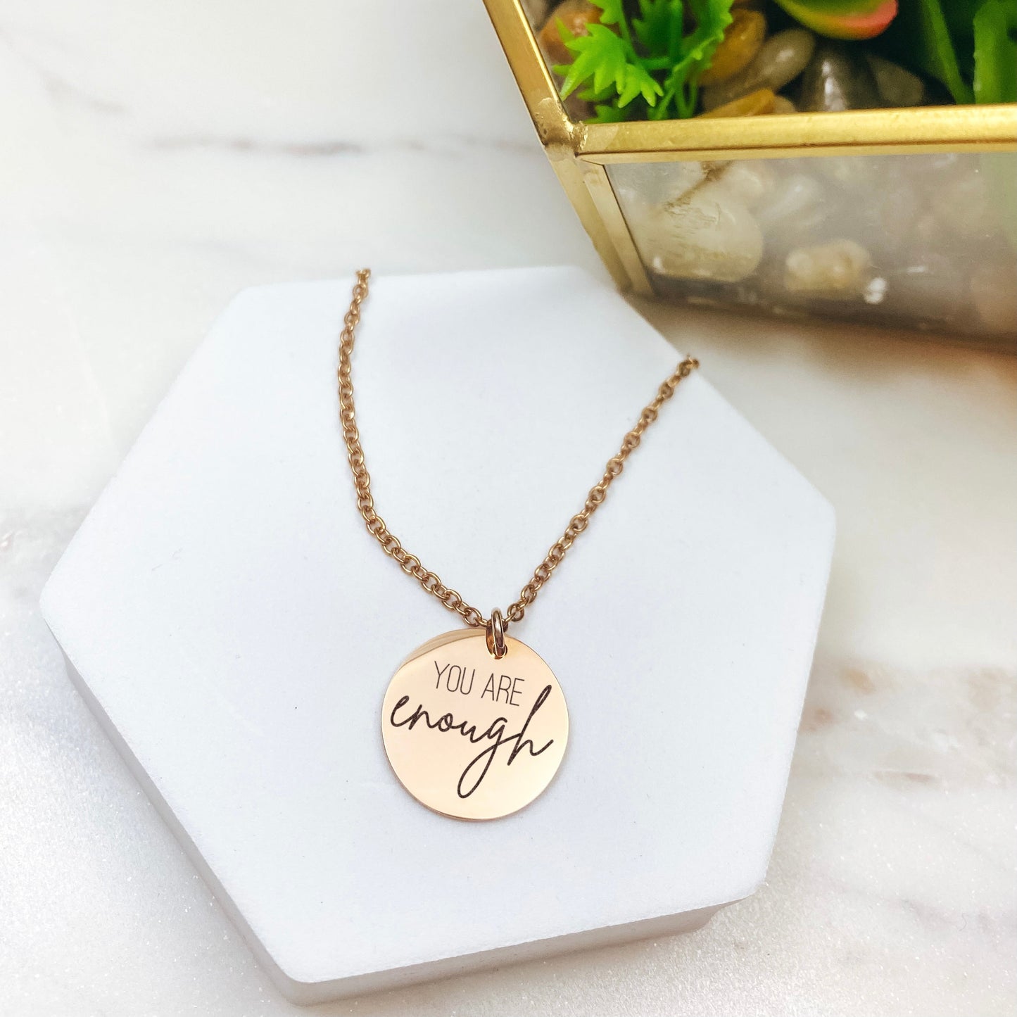 YOU ARE ENOUGH NECKLACE - Avy + Tay