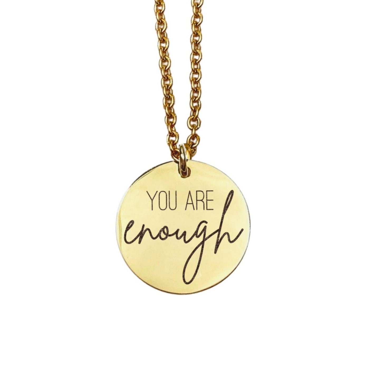 YOU ARE ENOUGH NECKLACE - Avy + Tay