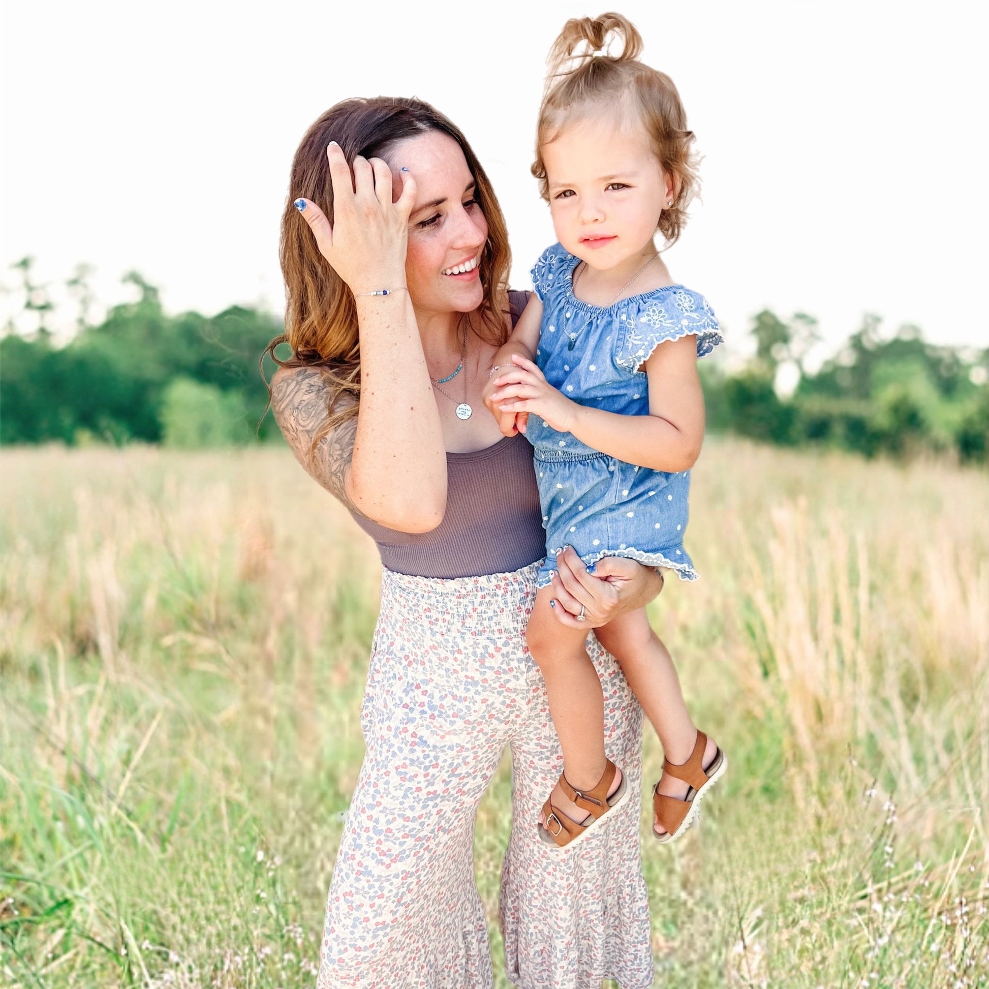 YOU ARE MY SUNSHINE MOMMY + ME CUFF SET - Avy + Tay