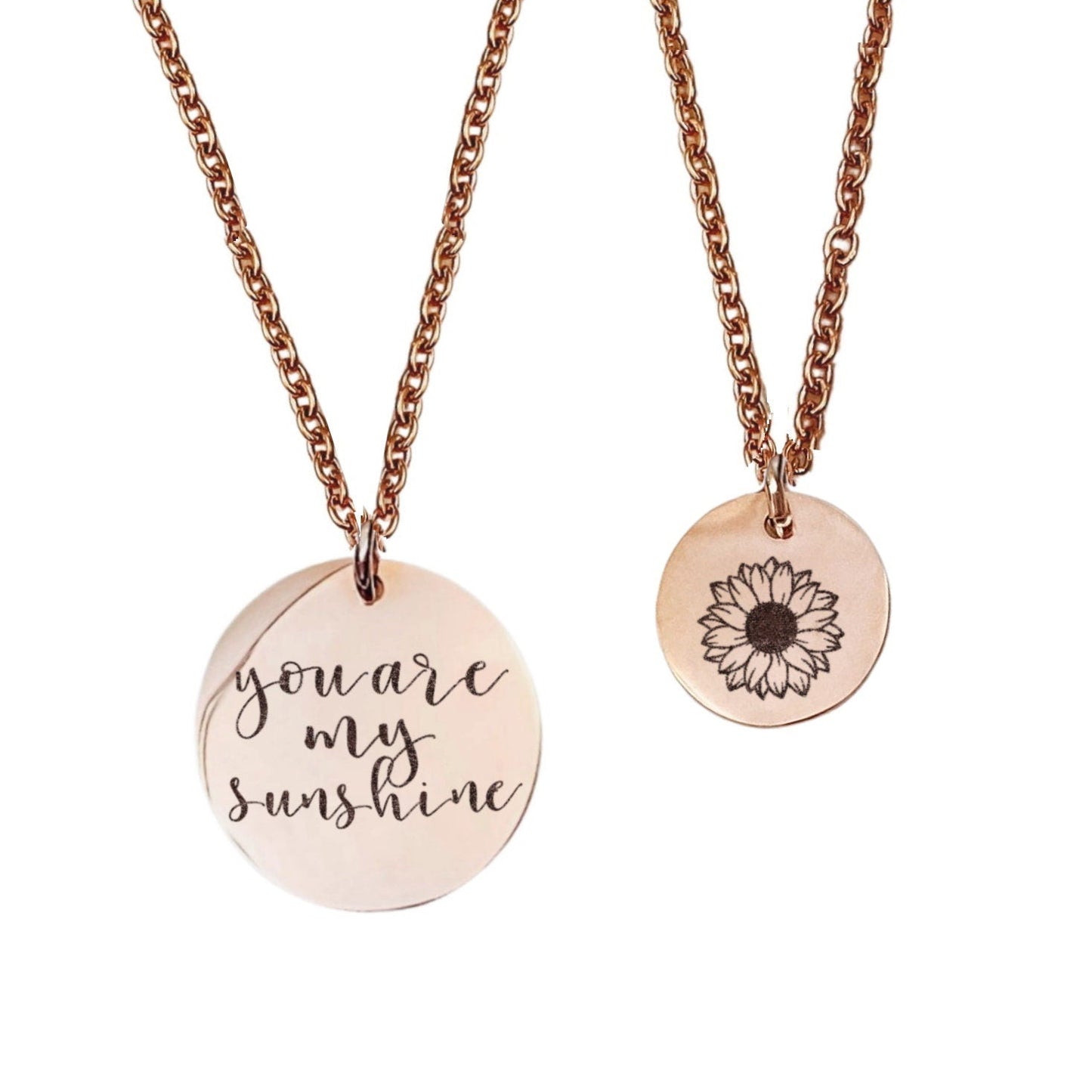 YOU ARE MY SUNSHINE MOMMY + ME NECKLACE SET - Avy + Tay