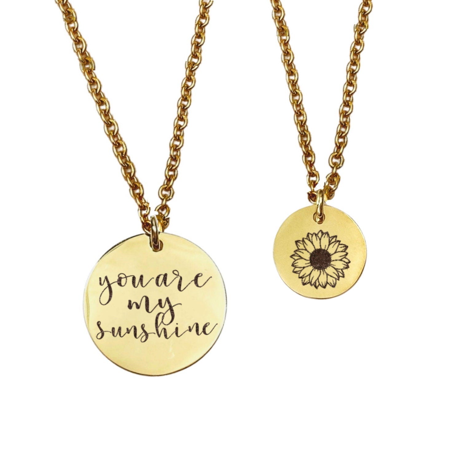 YOU ARE MY SUNSHINE MOMMY + ME NECKLACE SET - Avy + Tay