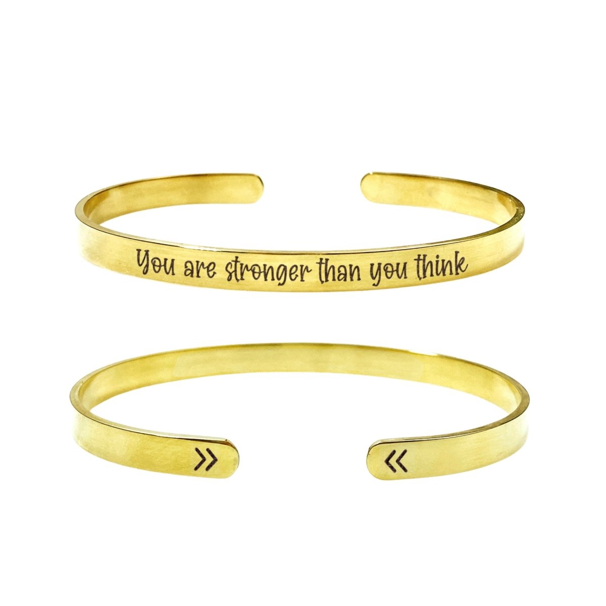 YOU ARE STRONGER THAN YOU THINK CUFF - Avy + Tay