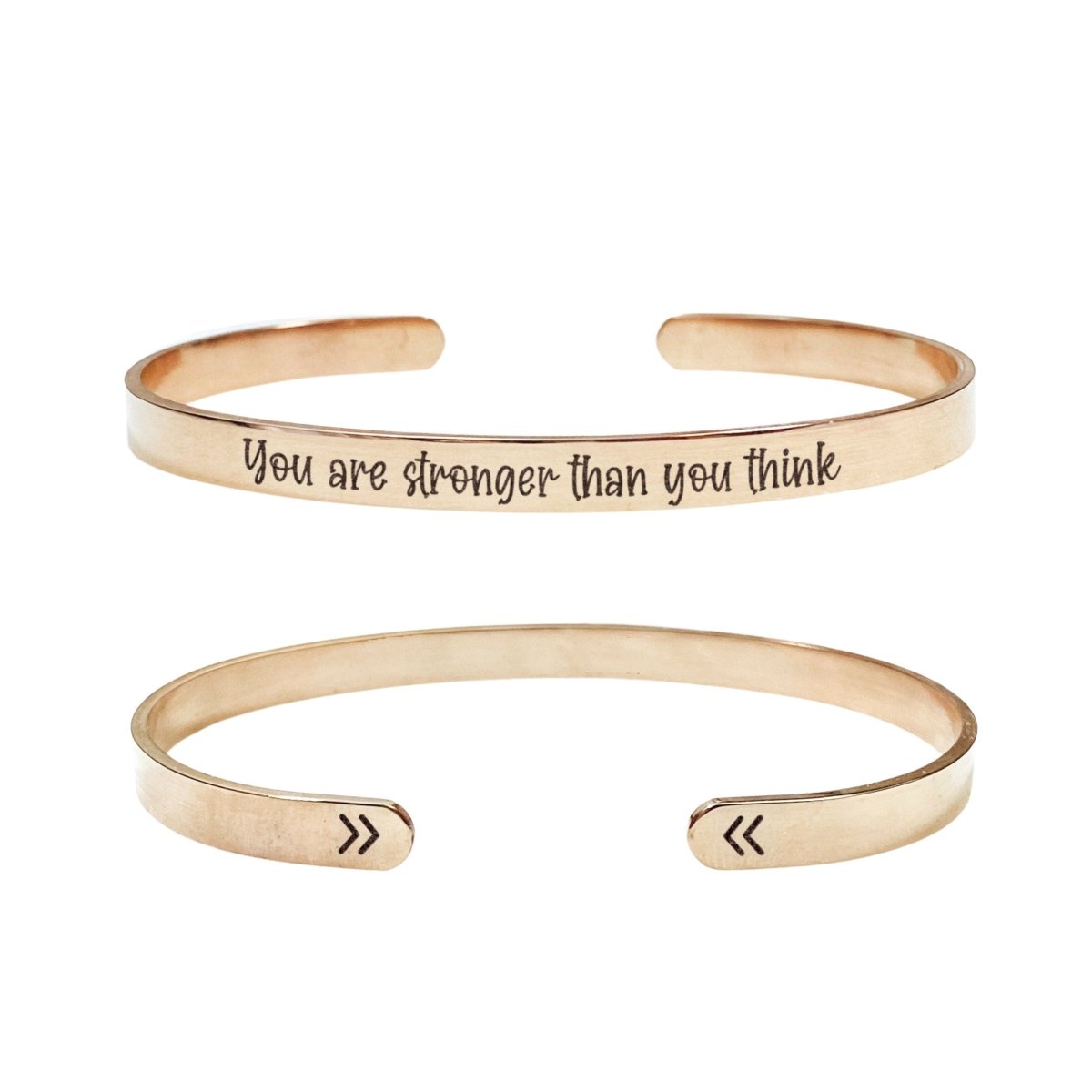 YOU ARE STRONGER THAN YOU THINK CUFF - Avy + Tay