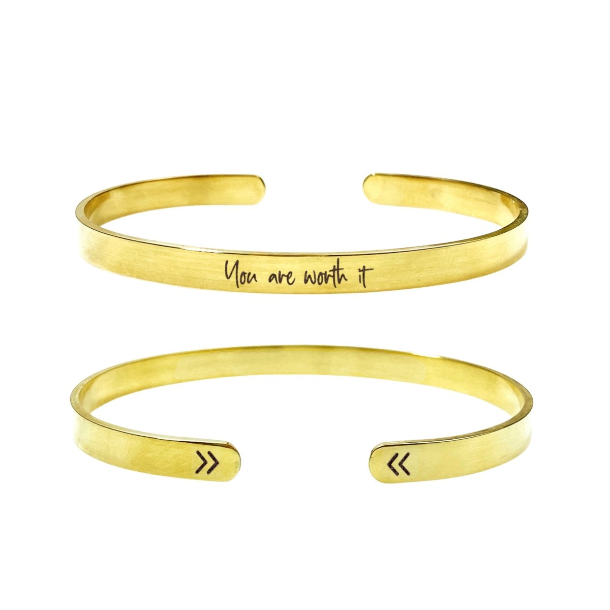 YOU ARE WORTH IT CUFF - Avy + Tay