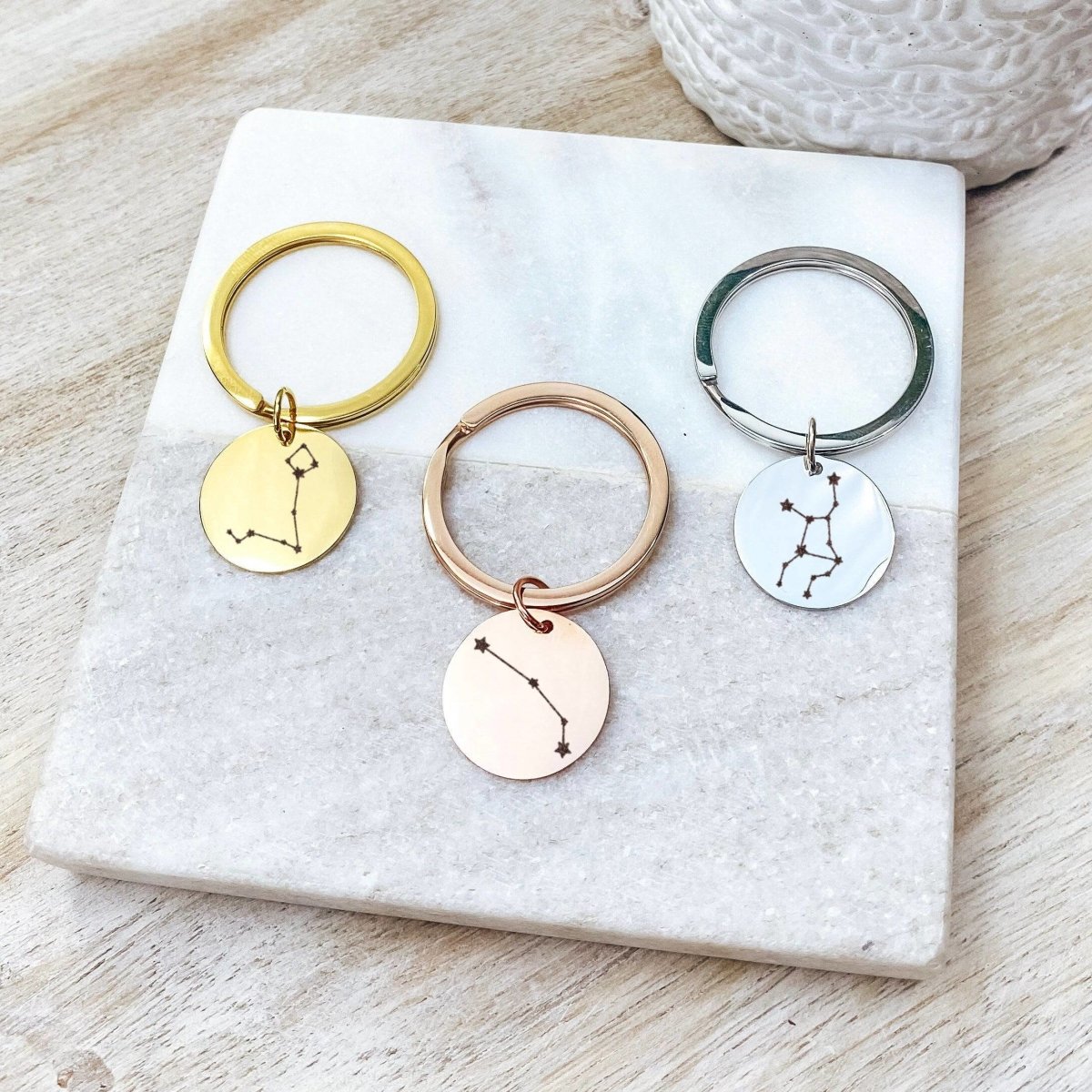 ZODIAC CONSTELLATION KEYCHAIN - Avy + Tay